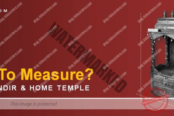 How to Measure? Puja Mandir