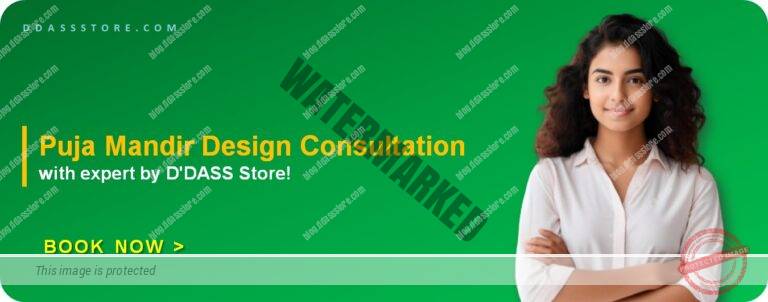 Puja Mandir Design Consultation with expert by D'DASS Store!