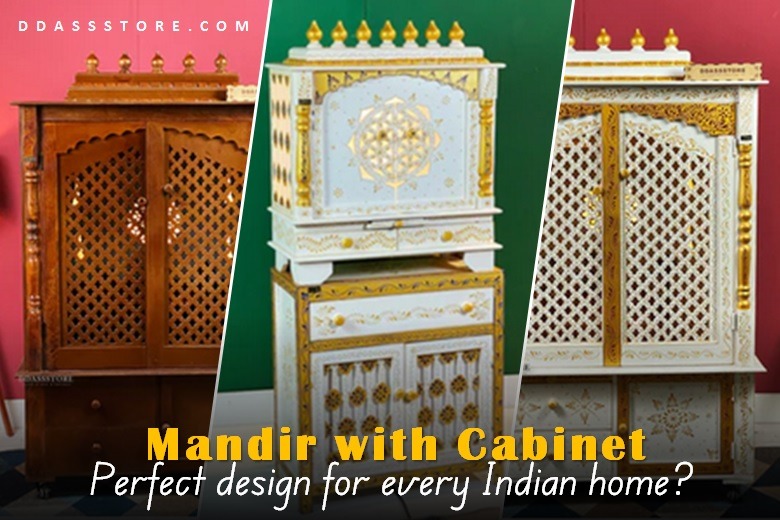 Trending 3 Designs of Pooja Mandir with Cabinet in 2026