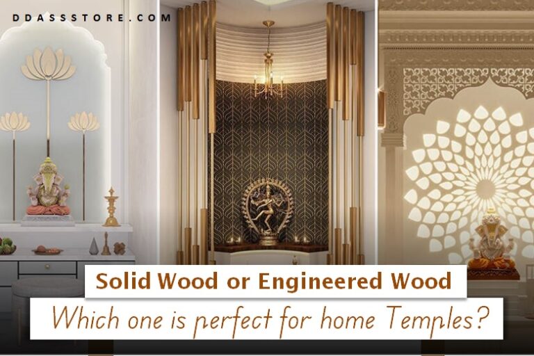 Wooden vs. Engineered Wood vs. Acrylic Home Temple: Key Differences, Pros & Cons Explained