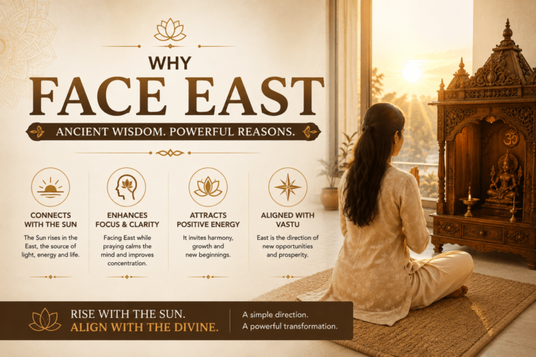 Why Face East During Puja? The Traditional Meaning Behind the Direction
