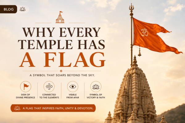 why do temple have flags